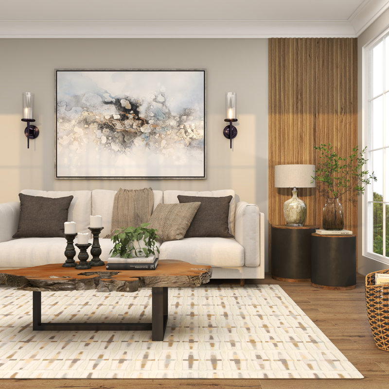 The Twillery Co.® Metal Side End Accent Table with Brown The Twillery Co.® Metal Side End Accent Table with Brown